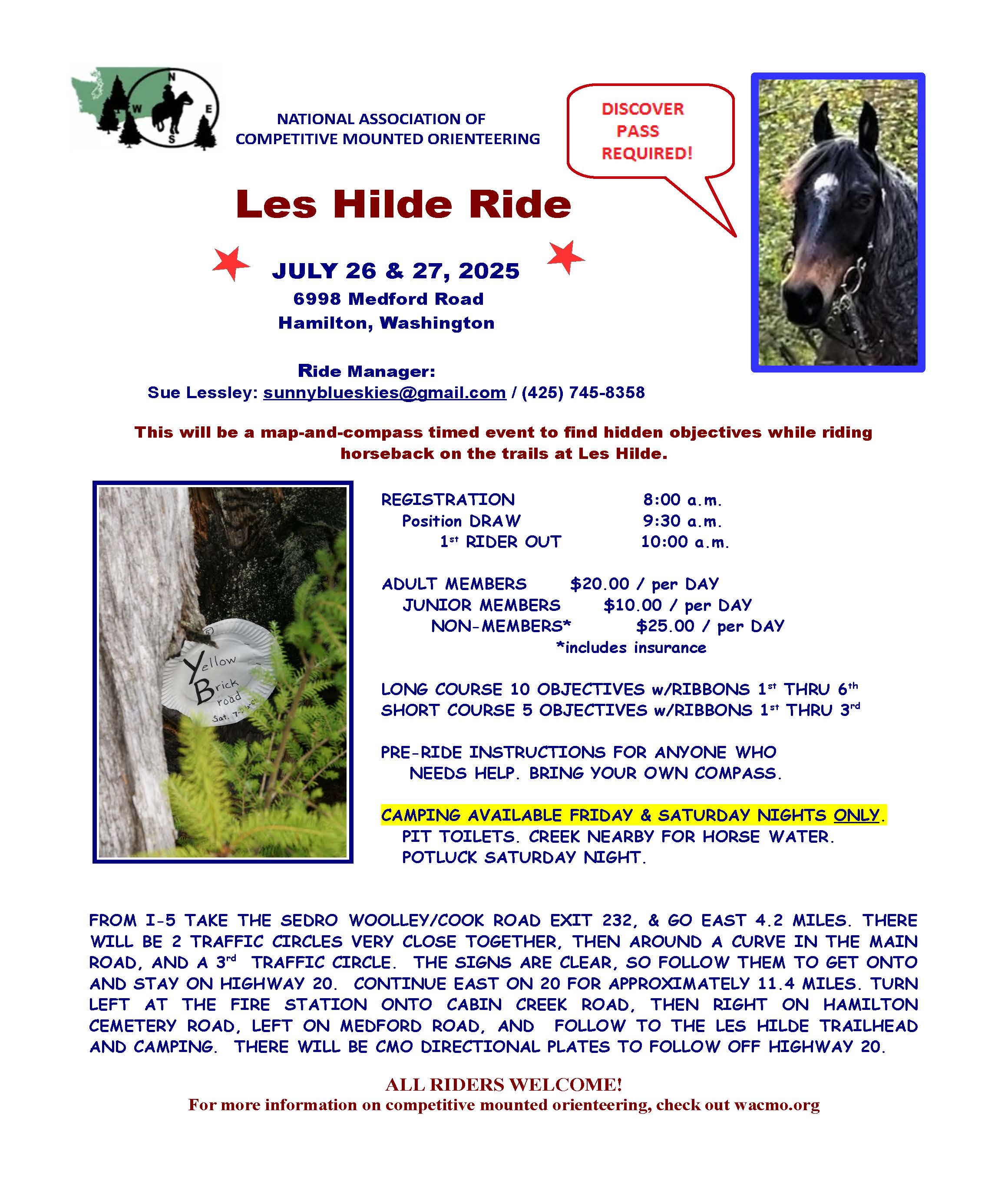 July 26-27, 2025 Les Hilde, Sedro Wolley, WA