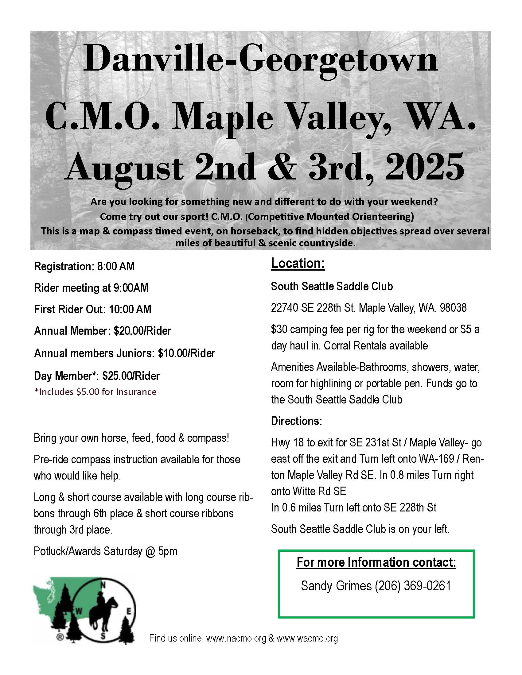 Aug 2 & 3, 2025 South Seattle Saddle Club, WA, WA