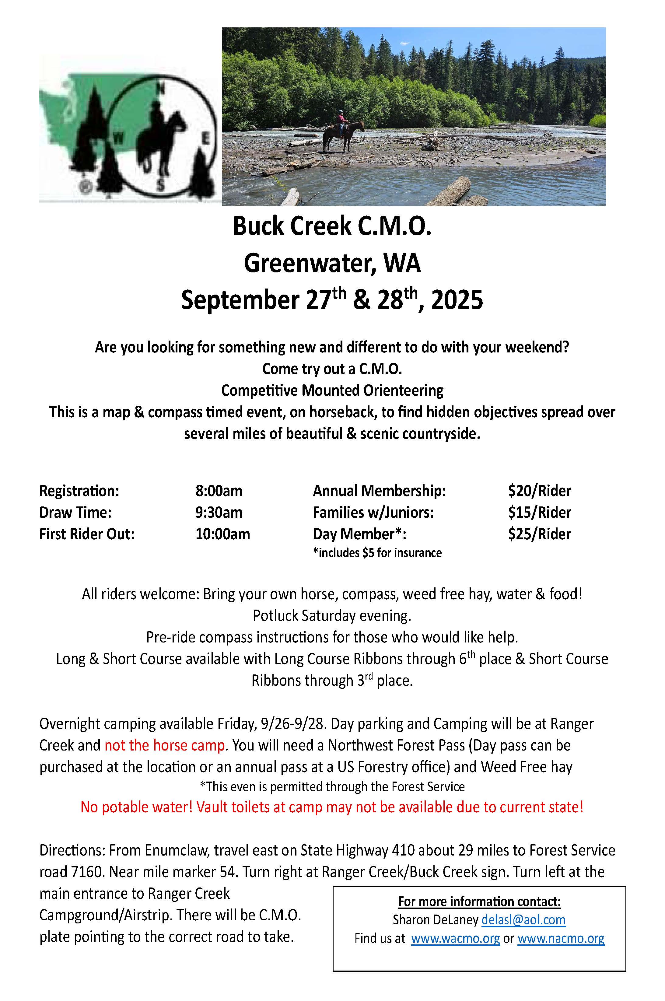 Sep 27-28, 2025 Buck Creek, WA
